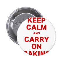 Keep Calm and Carry On Baking Buttons