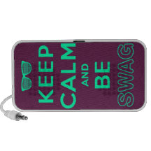 Keep Calm and Carry On Be Swag Sunglasses iPhone Speakers
