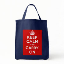 Keep Calm and Carry On British Poster on T shirts Bag