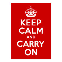 Keep Calm and Carry On Business Cards