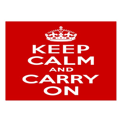 Keep Calm and Carry On Business Cards