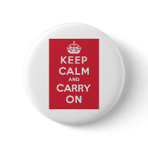 Keep Calm And Carry On Pinback Button