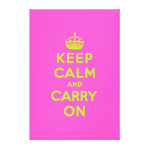 keep calm and carry on canvas prints