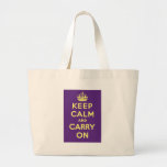 Keep Calm And Carry On Canvas Bag