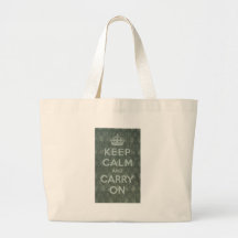Keep Calm And Carry On Canvas Bags