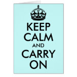 Keep Calm and Carry On Card