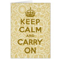 Keep Calm And Carry On Cards