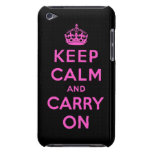 keep calm and carry on iPod touch cases