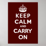 Keep Calm and Carry On_CHOCOLATE Print