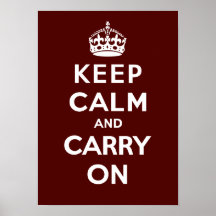 Keep Calm and Carry On_CHOCOLATE Print