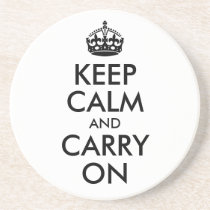 Keep Calm and Carry On Coaster
