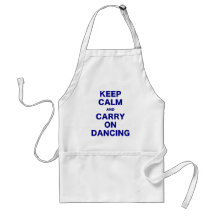 Keep Calm and Carry On Dancing Aprons