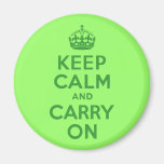 Keep Calm and Carry On Fridge Magnet