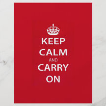 Keep Calm and Carry On Full Colour Flyer