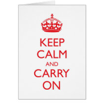 Keep Calm and Carry On cards