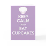 Keep calm and carry on greetings card