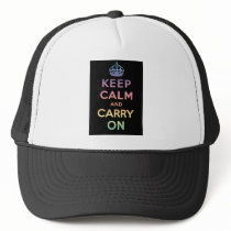 Keep Calm And Carry On Mesh Hats