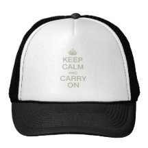 Keep calm and carry on hat