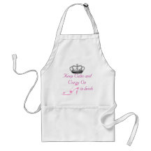 Keep Calm and Carry On in High Heel Shoes Aprons
