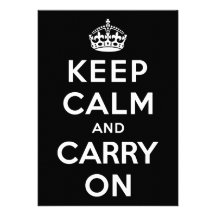 Keep Calm and Carry On Invites