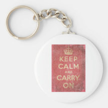 Keep Calm And Carry On Key Chains