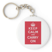 Keep Calm And Carry On Key Chain