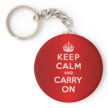 Keep Calm And Carry On Key Chain