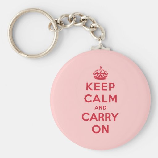 Keep Calm And Carry On Keychain