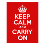 Keep Calm and Carry On Letterhead