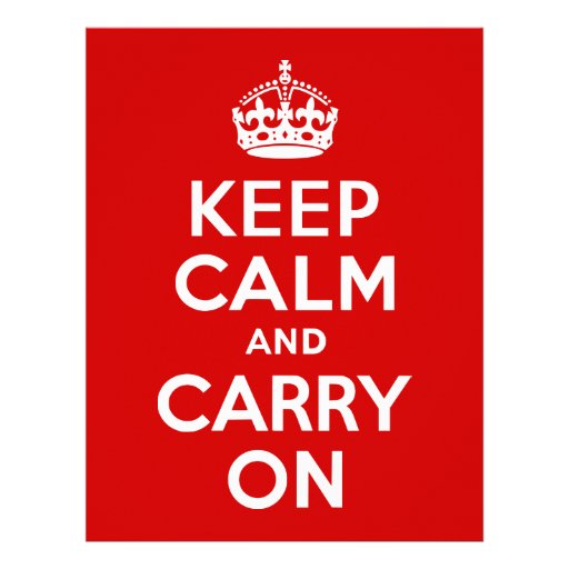 Keep Calm and Carry On Letterhead