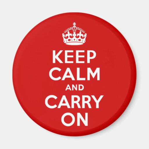 Keep Calm and Carry On Magnet
