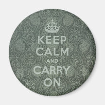 Keep Calm And Carry On Magnets
