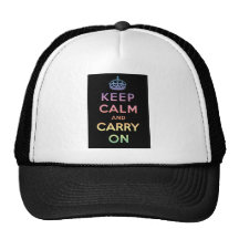 Keep Calm And Carry On Mesh Hats