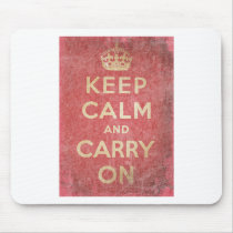 Keep Calm And Carry On Mousepad