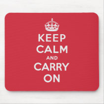 Keep Calm And Carry On Mousepad