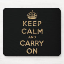 Keep Calm And Carry On Mousepad