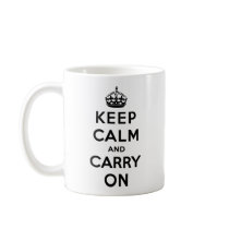 Keep Calm And Carry On Coffee Mug