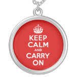 Keep Calm and Carry On Necklace