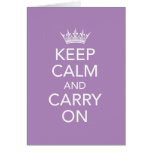 Keep Calm and Carry On Note Card