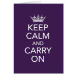 Keep Calm and Carry On Note Card