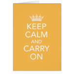 Keep Calm and Carry On Note Card