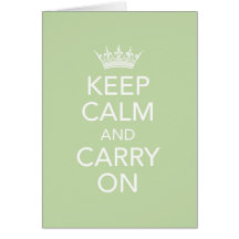 Keep Calm and Carry On Note Card