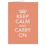 Keep Calm and Carry On Note Card