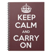 Keep Calm And Carry On Notebook