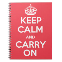Keep Calm And Carry On Notebook