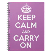 Keep Calm And Carry On Notebook