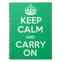 Keep Calm And Carry On Notebook