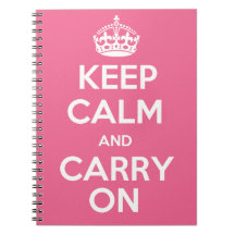 Keep Calm And Carry On Notebook