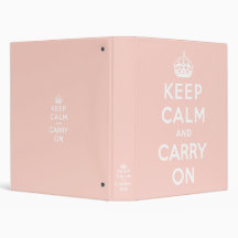 keep calm and carry on Original 3 Ring Binders