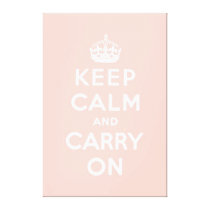 keep calm and carry on Original Stretched Canvas Print